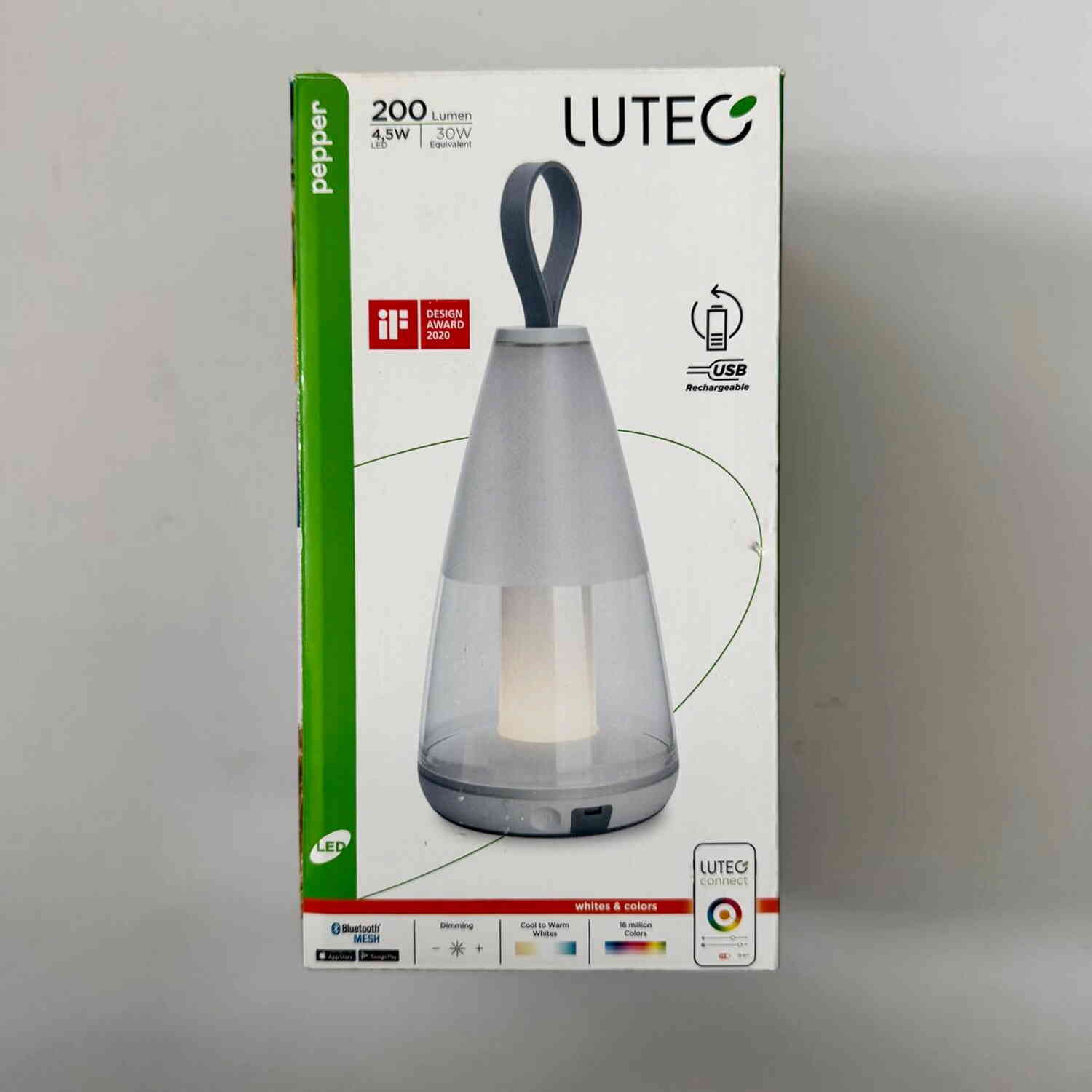 Ліхтарик LUTEC Pepper 4.5W 200Лм 27-65K+RGB 2200мАг ( 8500102331 ) Ліхтарик LUTEC Pepper 4.5W 200Лм 27-65K+RGB 2200мАг ( 8500102331 )