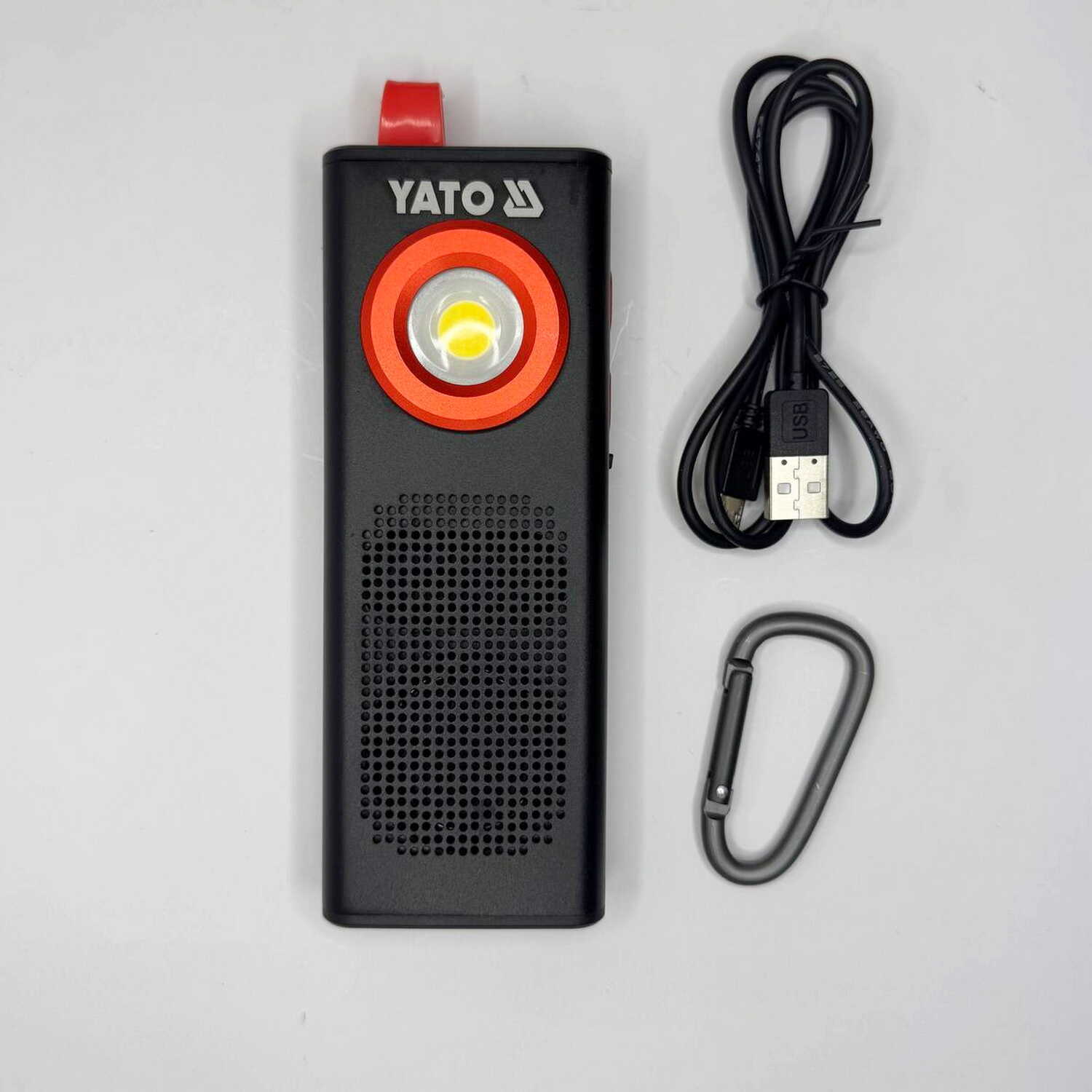 Ліхтарик YATO 3Вт 500Lm 2000мАг динамік ( YT-08557 ) Ліхтарик YATO 3Вт 500Lm 2000мАг динамік ( YT-08557 )