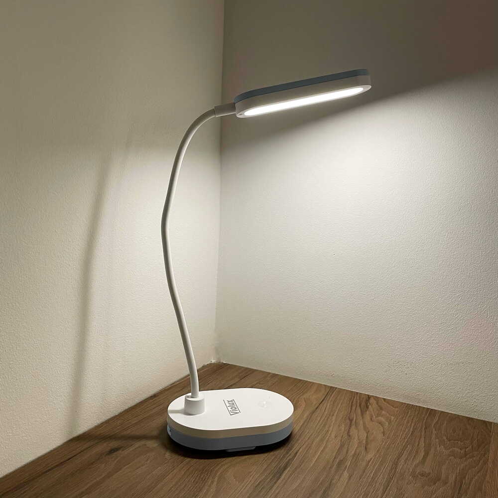 Настільна лампа з акумулятором LED LINERA 5W 4200К блакитна Violux ( 540703​ )