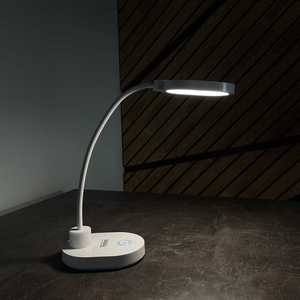 Настільна лампа з акумулятором LED ASPEN 6W 4200К біла Violux ( 540003​ )