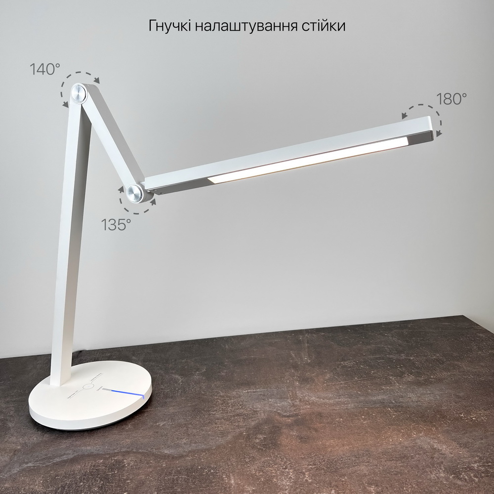 Світильник настільний LED PARKER 8W 3000-6500К білий Violux ( 530002 ) Світильник настільний LED PARKER 8W 3000-6500К білий Violux ( 530002 )