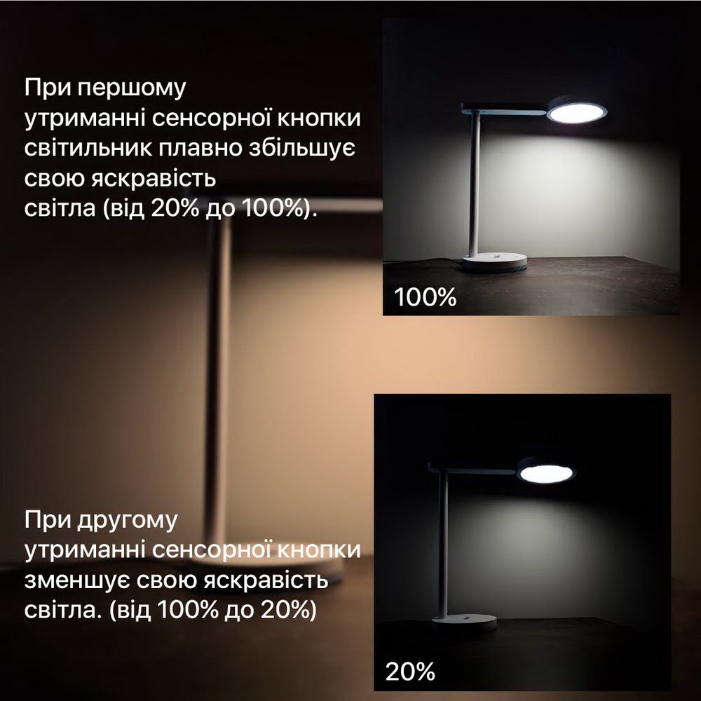 Світильник настільний LED TEO 10W 4200К блакитний Violux ( 540701 ) Світильник настільний LED TEO 10W 4200К блакитний Violux ( 540701 )