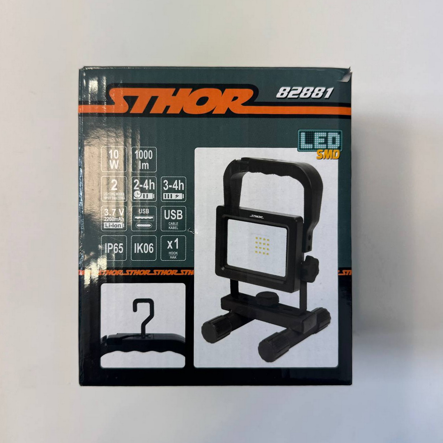 Прожектор переносний STHOR 10W 1000Lm 2200 mAh ( 82881 ) Прожектор переносний STHOR 10W 1000Lm 2200 mAh ( 82881 )