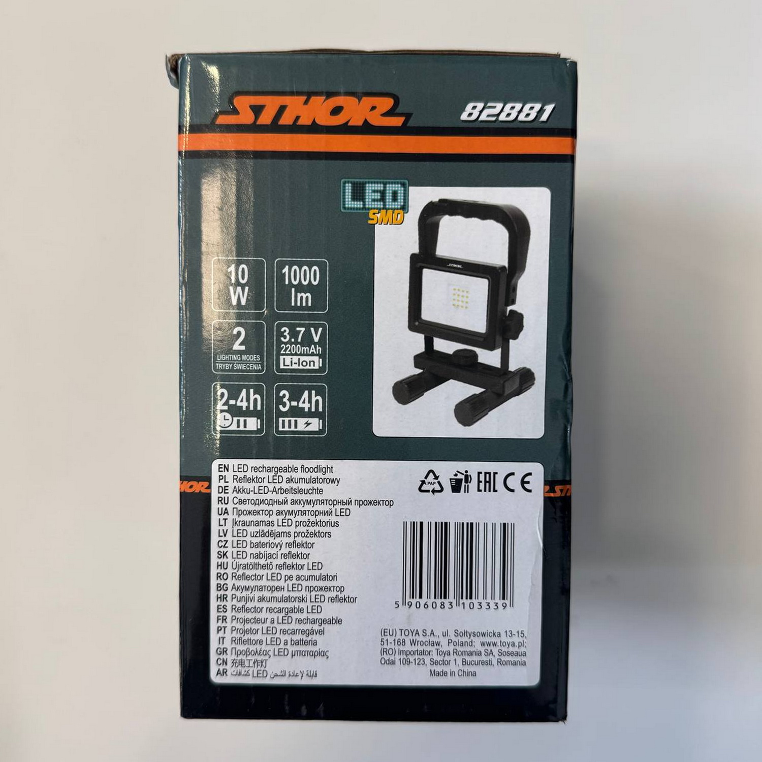Прожектор переносний STHOR 10W 1000Lm 2200 mAh ( 82881 ) Прожектор переносний STHOR 10W 1000Lm 2200 mAh ( 82881 )
