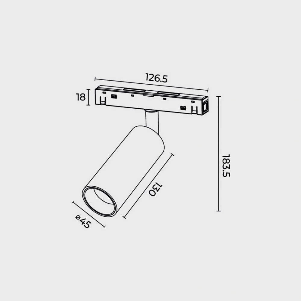 Трековый светильник RAYFOR MT Focus 12 белый 12W 1020Lm 30-40-50К 48V WiFi ( 1120411 ) Трековый светильник RAYFOR MT Focus 12 белый 12W 1020Lm 30-40-50К 48V WiFi ( 1120411 )