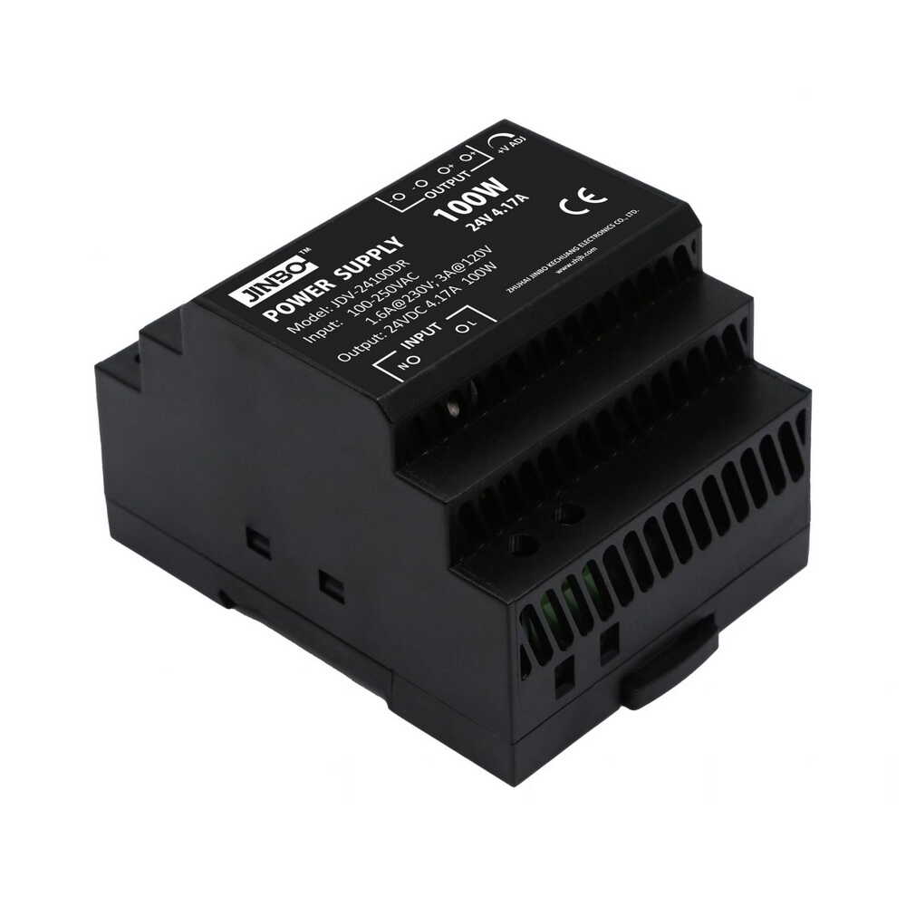 Блок живлення JINBO 100 Вт 220В AC/24В DC IP20 на DIN-рейку ( JDV-24100DR ) Блок живлення JINBO 100 Вт 220В AC/24В DC IP20 на DIN-рейку ( JDV-24100DR )