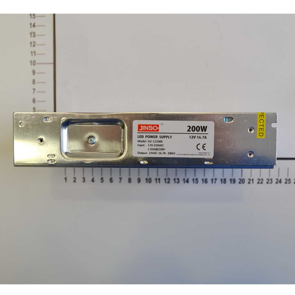 Блок питания JINBO 200 Вт 220В AC/12В DC IP20 открытый ( JLV-12200K )