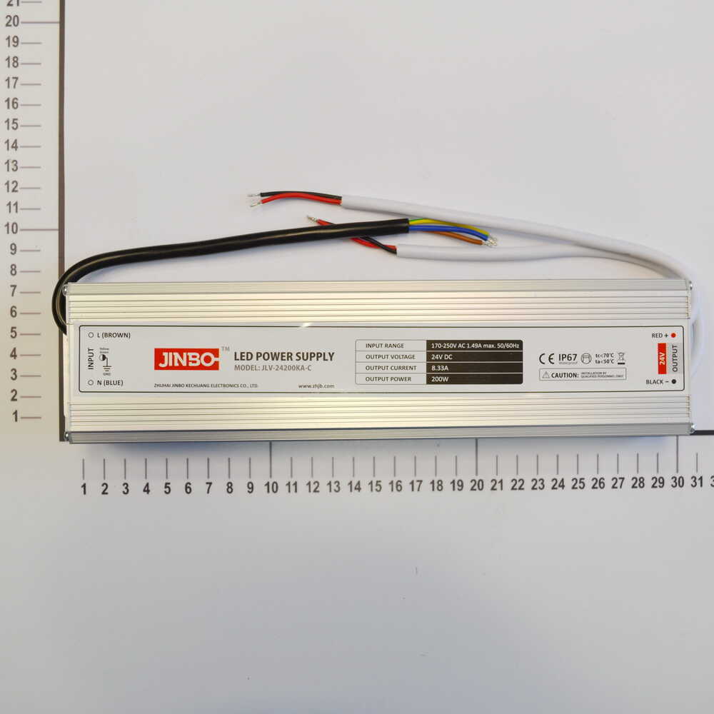 Блок питания JINBO 200 Вт 220В AC/24В DC IP67 ( JLV-24200KA-C )