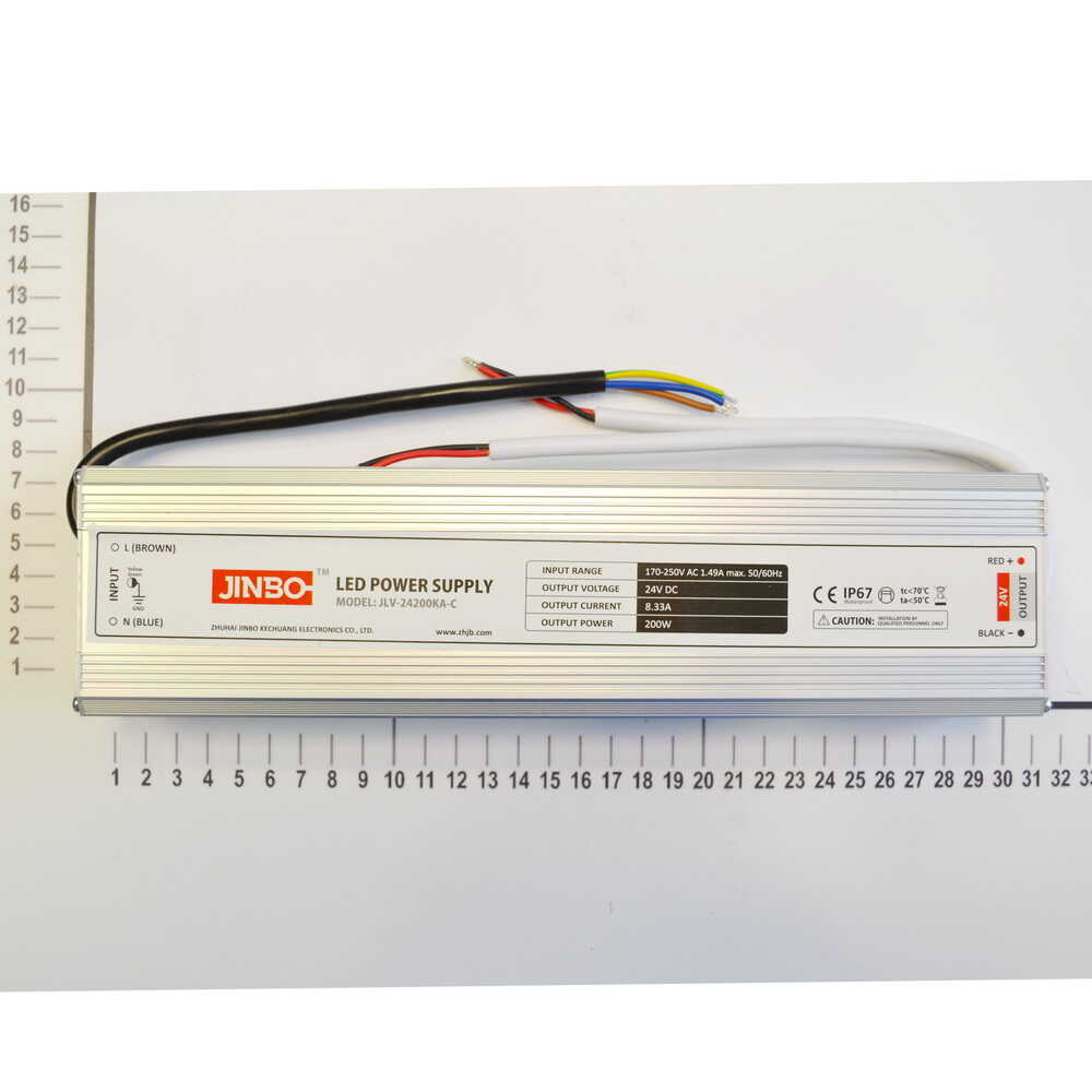 Блок питания JINBO 200 Вт 220В AC/24В DC IP67 ( JLV-24200KA-C )