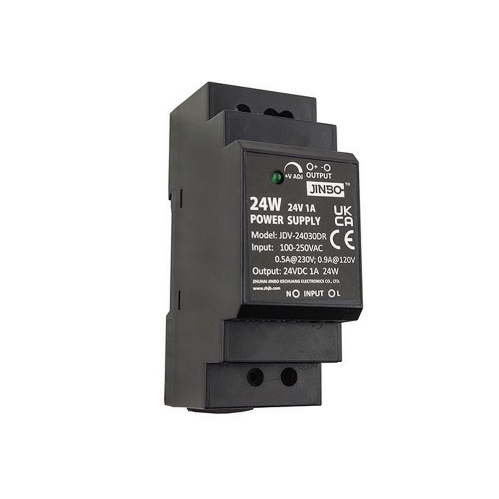 Блок живлення JINBO 24 Вт 220В AC/24В DC IP20 на DIN-рейку ( JDV-24030DR ) Блок живлення JINBO 24 Вт 220В AC/24В DC IP20 на DIN-рейку ( JDV-24030DR )