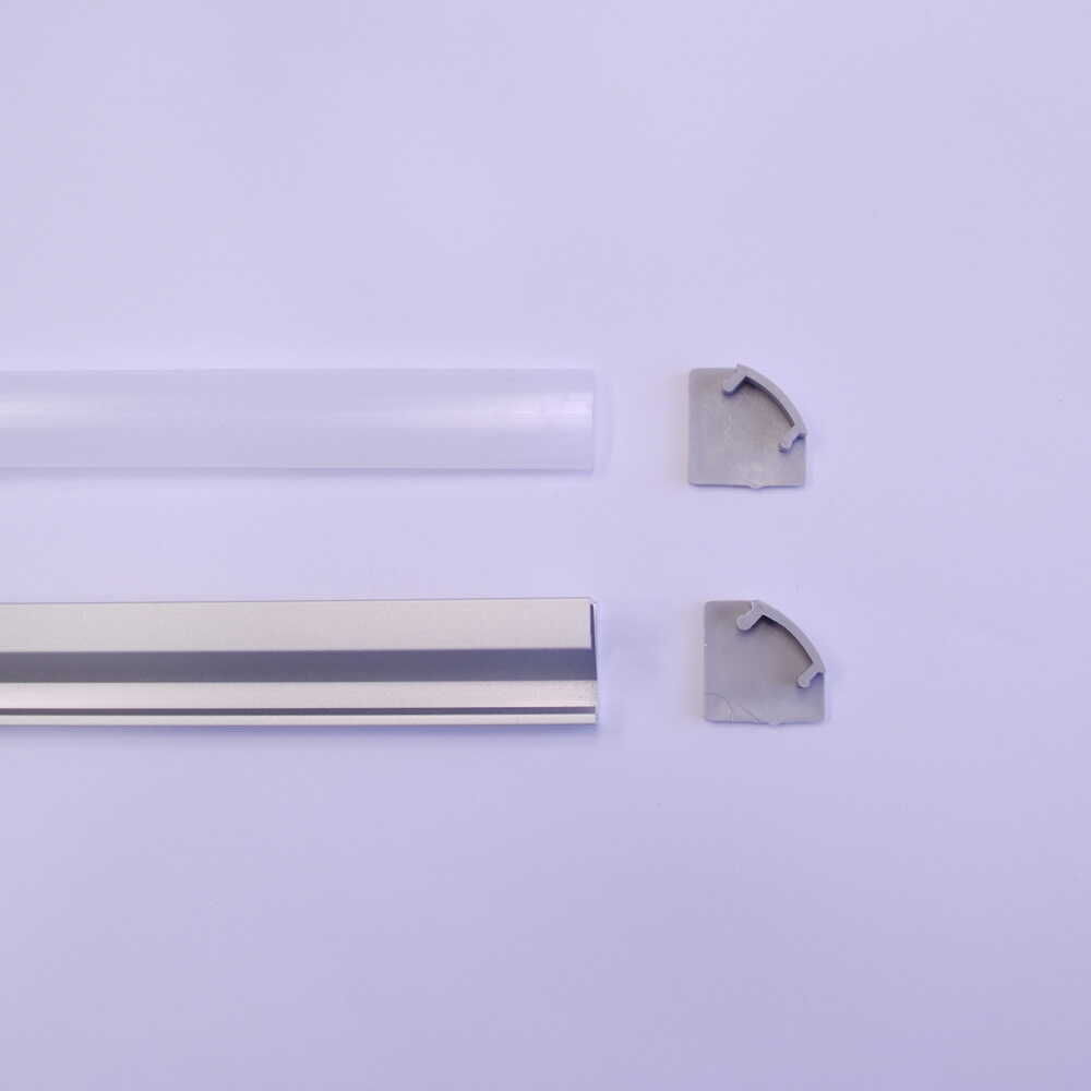 Профіль для LED стрічки Алюпро кутовий анодований ( ПАК-0051 AS (компл) )