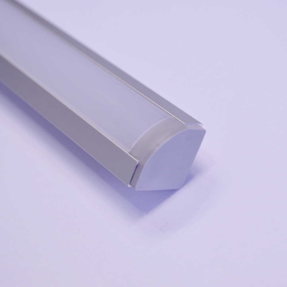 Профіль для LED стрічки Алюпро кутовий анодований ( ПАК-0051 AS (компл) )