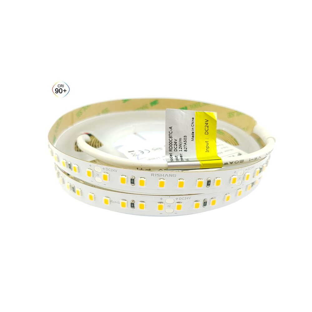 Cветодиодная лента RISHANG 24V 12W 2700K 128led IP20 CRI90 ( бухта 5м ) ( RD00C8TC-A )