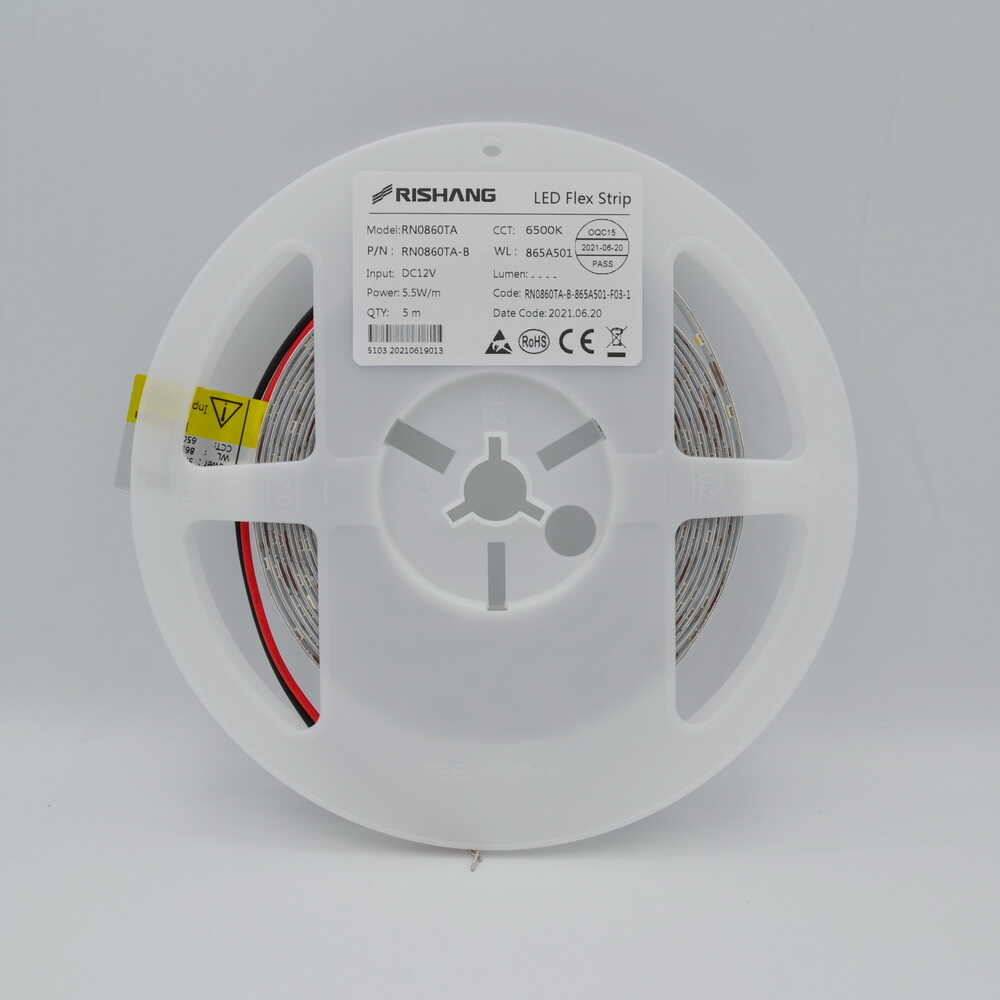 Cветодиодная лента RISHANG 12V 5,5W 6500K 60led IP20 ( бухта 5м ) ( RN0860TA-B )