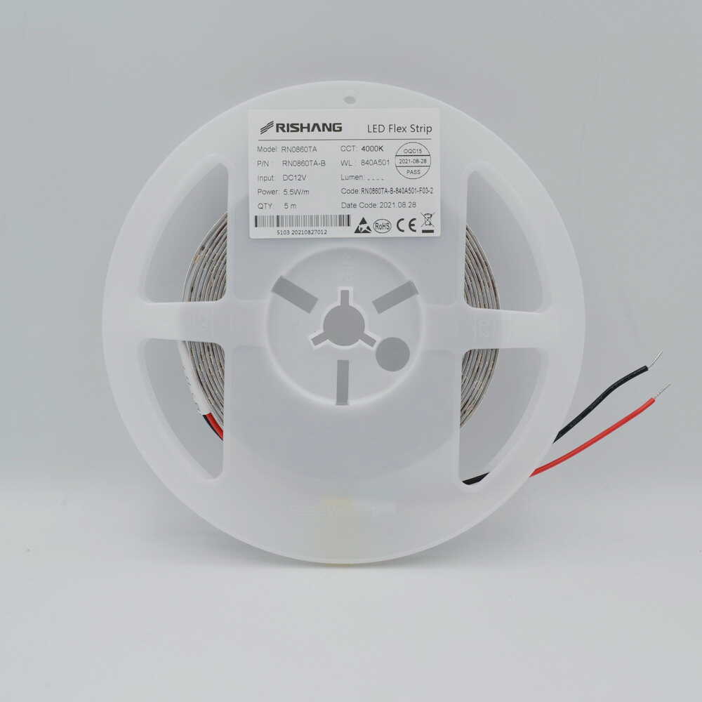 Cветодиодная лента RISHANG 12V 5,5W 4000K 60led IP20 ( бухта 5м ) ( RN0860TA-B )