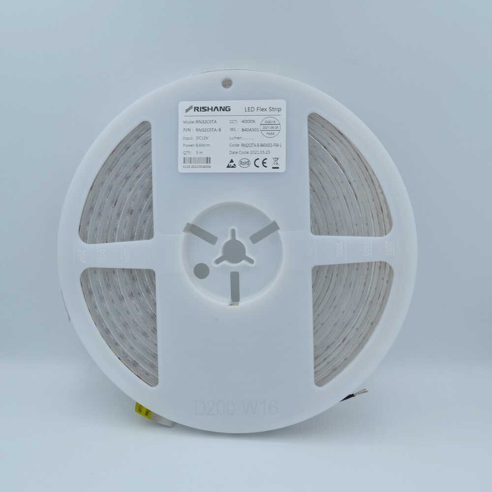 Cветодиодная лента RISHANG 12V 8,6W 4000K 120led IP67​ ( бухта 5м ) ( RN32C0TA-B ) 
