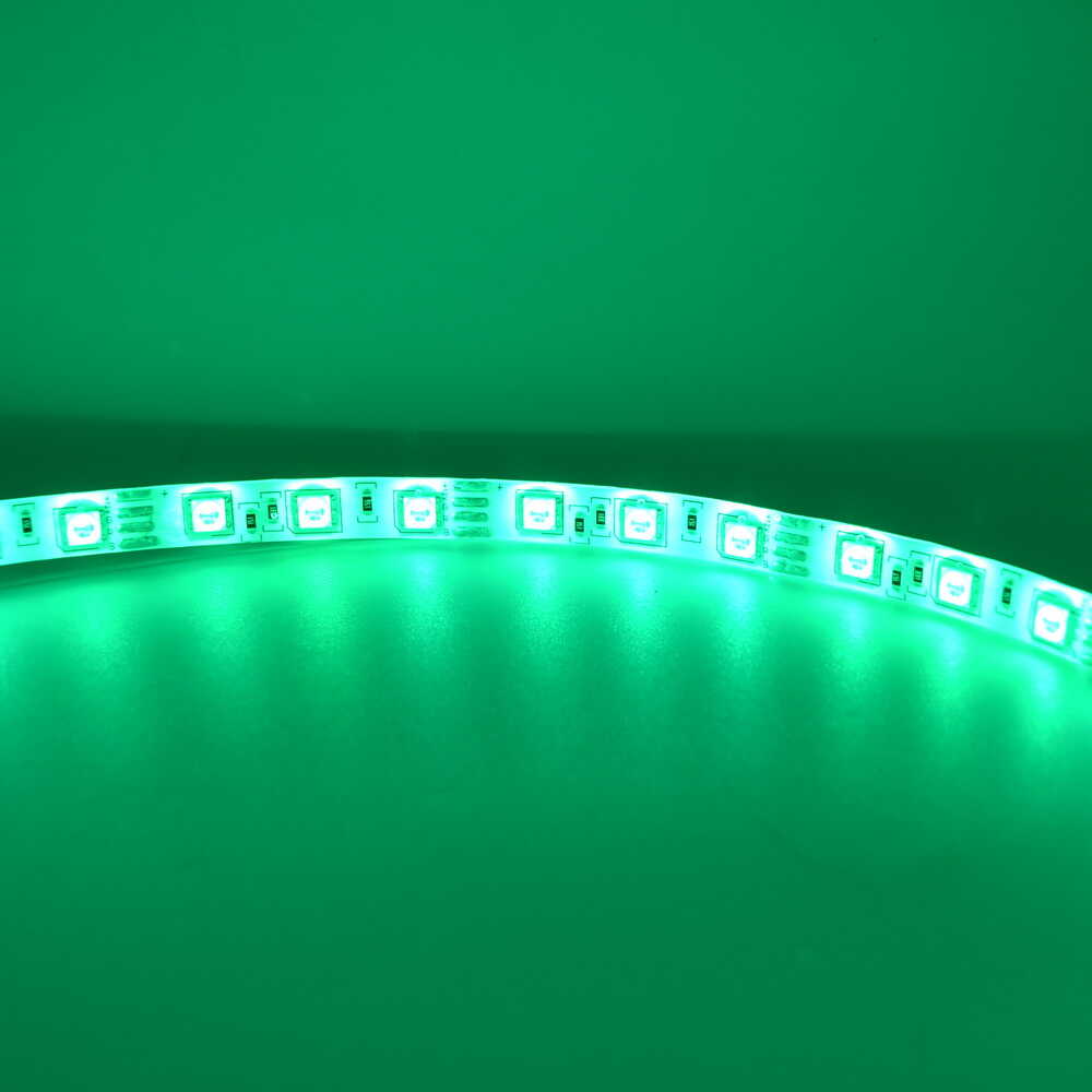 Cветодиодная лента  LED LIGHT 12V 14,4W RGB (цветная) 60Led IP65 ( бухта 5м ) ( МТК-300RGBF5050-12 )
