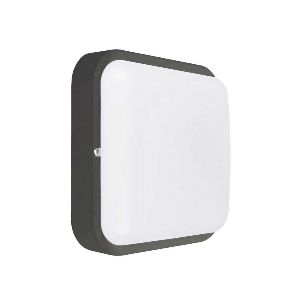 Світильник LED PiN ДББ Квадро 18W 5000K IP54 антрацит ( 126180 )