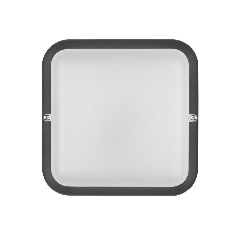 Світильник LED PiN ДББ Квадро 18W 5000K IP54 антрацит ( 126180 )