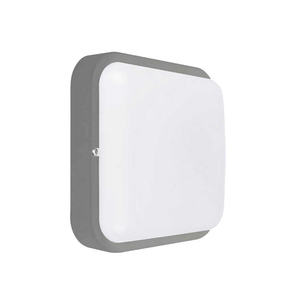Світильник LED PiN ДББ Квадро 18W 5000K IP54 сірий ( 125180 )