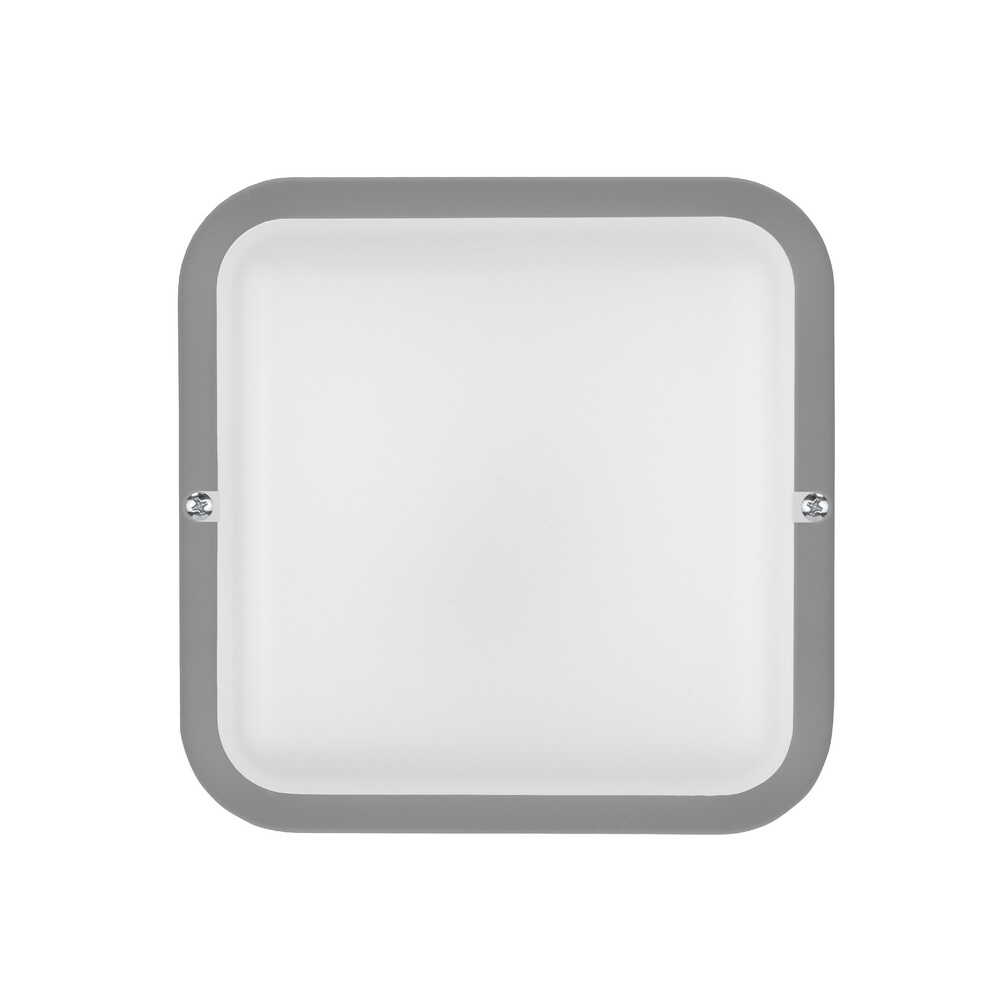 Світильник LED PiN ДББ Квадро 18W 5000K IP54 сірий ( 125180 )