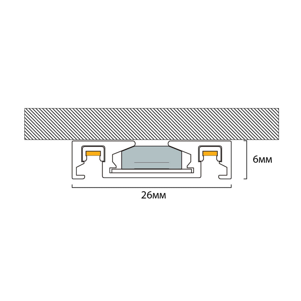 Шинопровод магнитный DTA накладной 3м белый Violux ( 320048 ) Шинопровод магнитный DTA накладной 3м белый Violux ( 320048 )