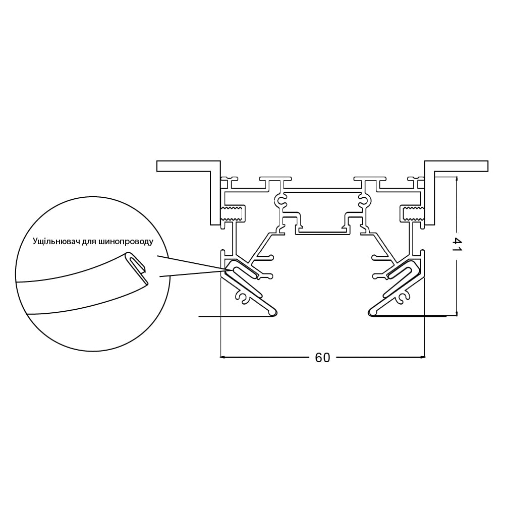 Шинопровод магнитный DTC для натяжных потолков 2м черный Violux ( 320126 ) Шинопровод магнитный DTC для натяжных потолков 2м черный Violux ( 320126 )