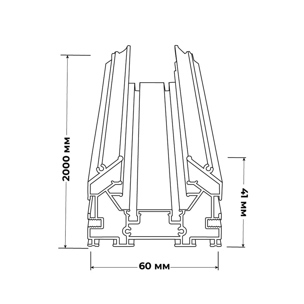 Шинопровод магнитный DTC для натяжных потолков 2м черный Violux ( 320126 ) Шинопровод магнитный DTC для натяжных потолков 2м черный Violux ( 320126 )