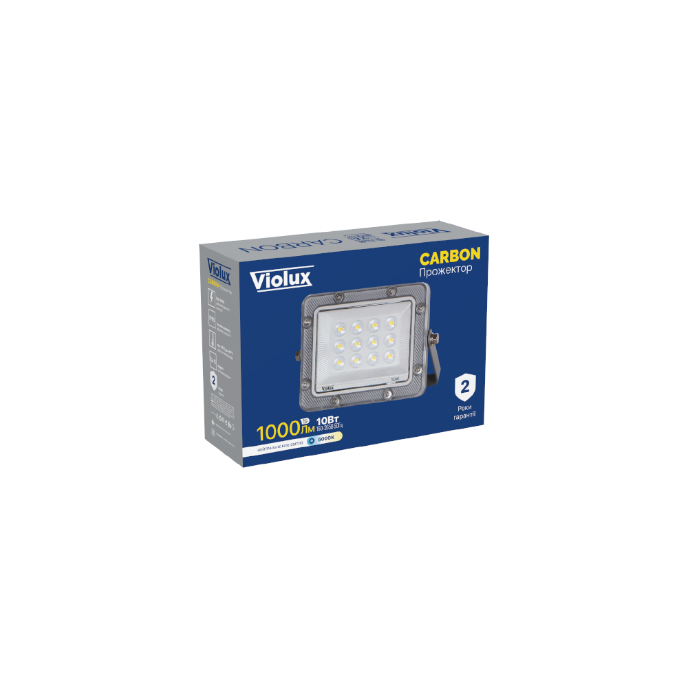 Прожектор LED Violux CARBON 10W 5000K 1000lm IP65 ( 400132 ) Прожектор LED Violux CARBON 10W 5000K 1000lm IP65 ( 400132 )