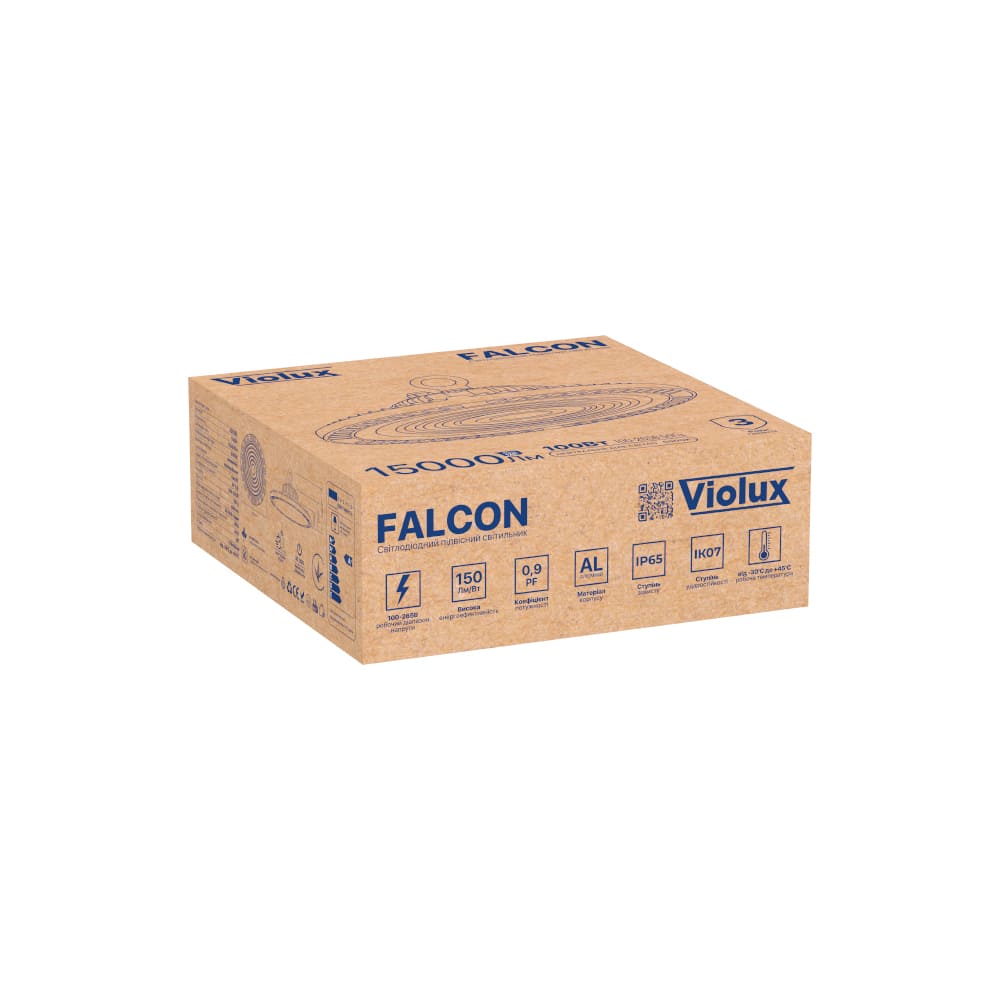 Світильник LED підвісний ДСП VIOLUX 100W 15000Lm 5000K IP65 ( 430292 ) Світильник LED підвісний ДСП VIOLUX 100W 15000Lm 5000K IP65 ( 430292 )