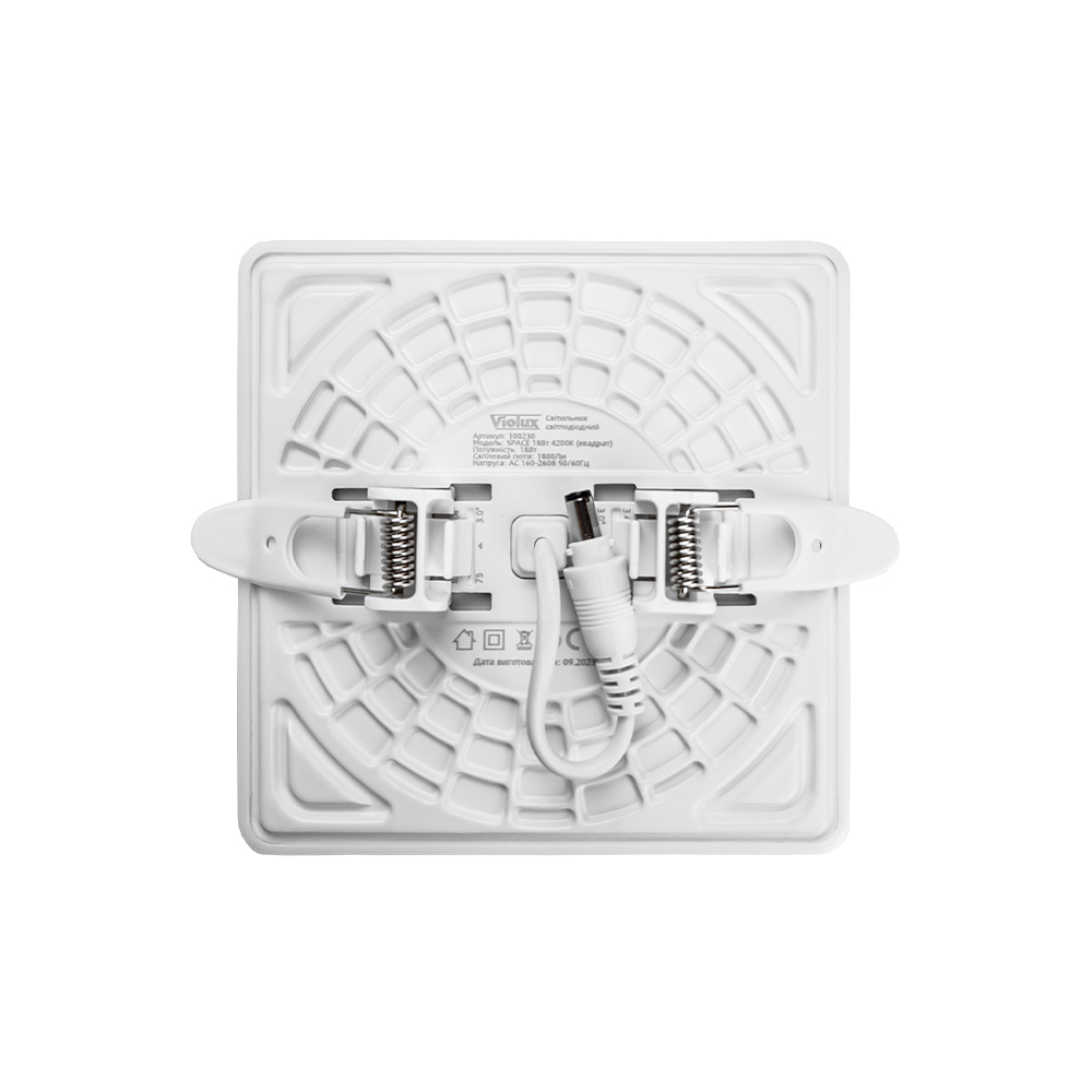 Світильник LED даунлайт Violux SPACE  18W 4200K квадрат IP20 ( 100230 )