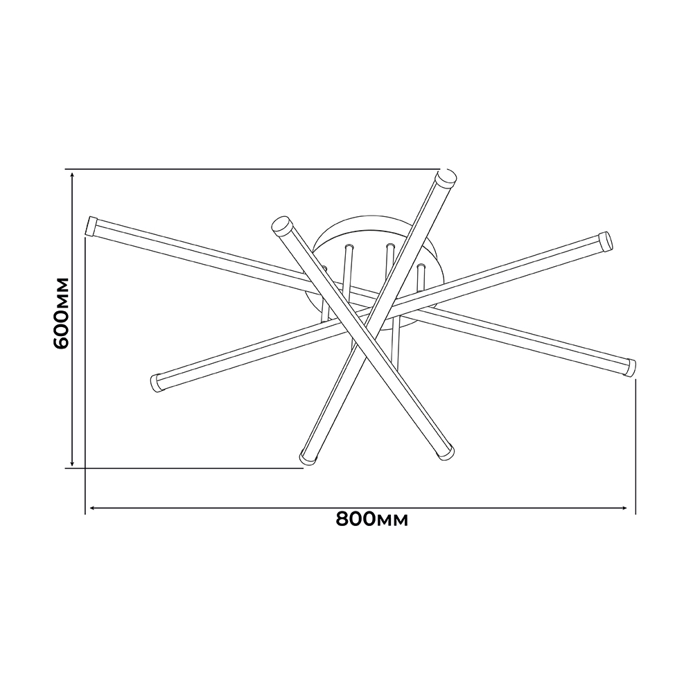 Светильник LED smart ROLEX+пульт 80W 3000-5000K IP20 прямокутник черный + золото Violux ( 220955 )