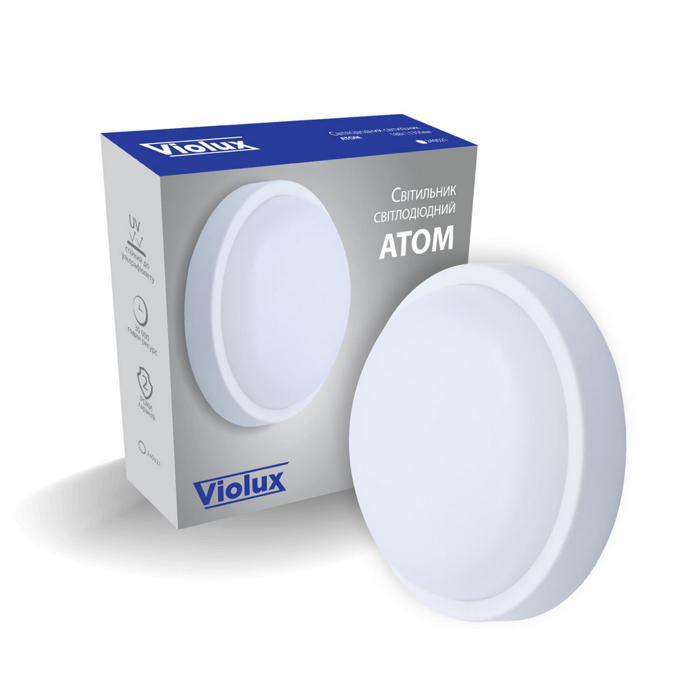 Світильник LED Violux ДББ ATOM 18W 5000K IP54 ( 240021 ) Світильник LED Violux ДББ ATOM 18W 5000K IP54 ( 240021 )