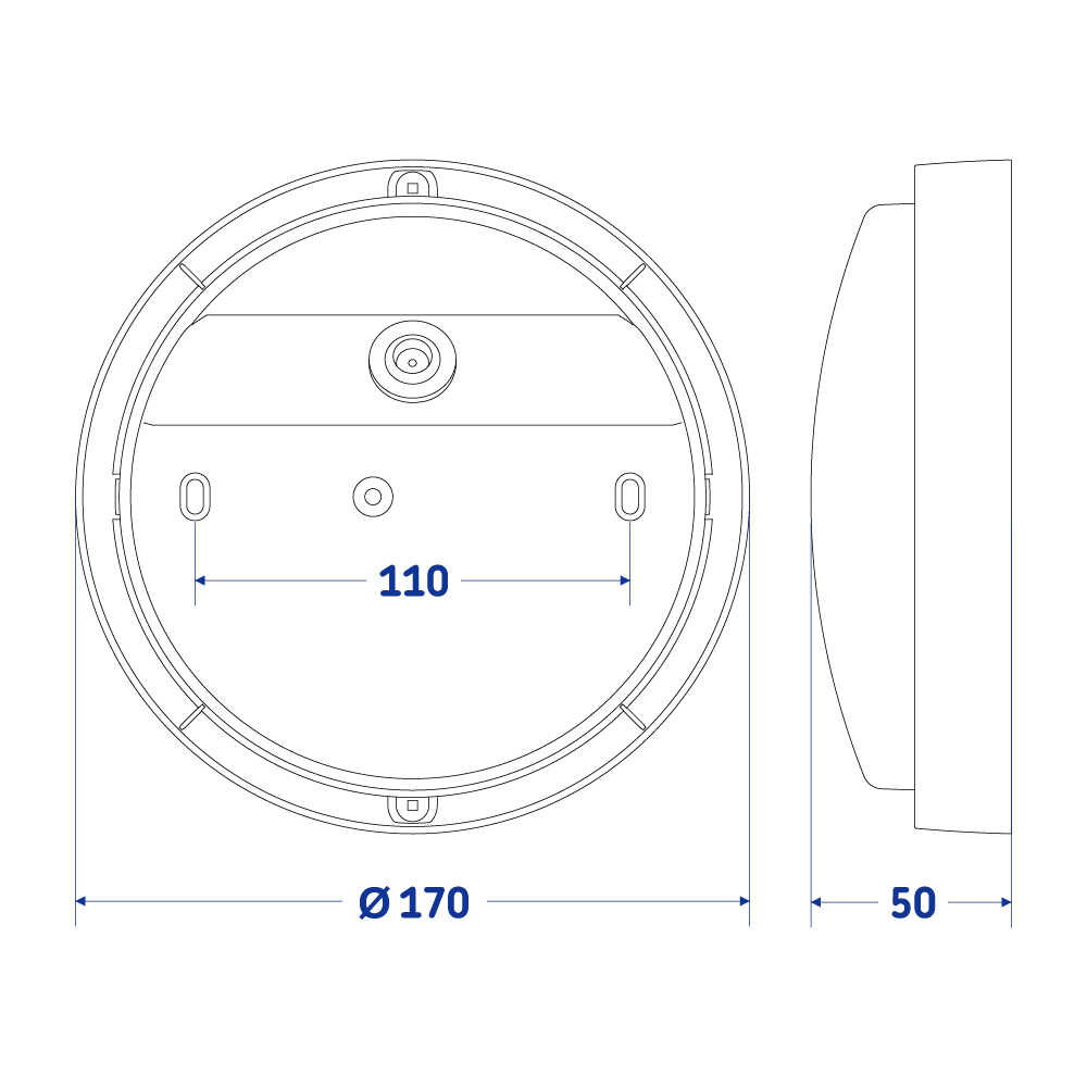 Светильник LED Violux ДББ ATOM UA белый 12W 5000K IP54 картон ( 253351 )
