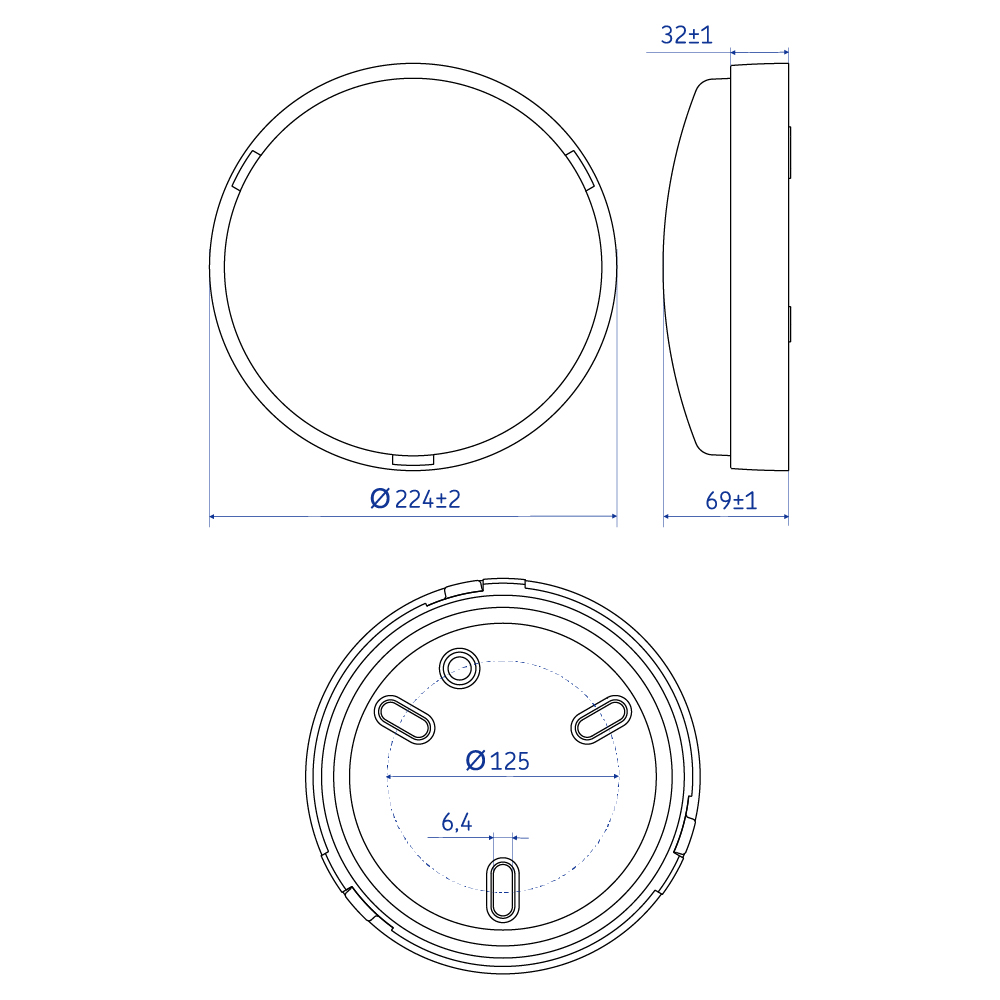 Світильник LED Violux ДББ ATOM UA 22W 5000K IP44 сірий ( 243372 ) Світильник LED Violux ДББ ATOM UA 22W 5000K IP44 сірий ( 243372 )