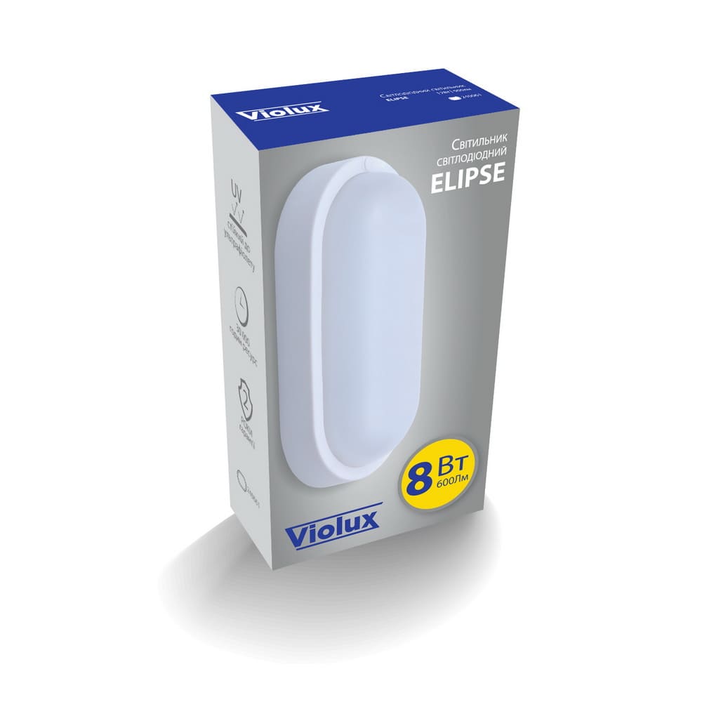 Светильник LED Violux ДББ ELIPSE  8W 5000K IP54 ( 240051 )