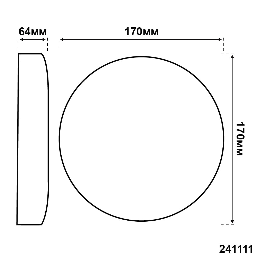 Світильник LED Violux ДББ MOON 12W з решіткою 5000K IP65 ( 241111 ) Світильник LED Violux ДББ MOON 12W з решіткою 5000K IP65 ( 241111 )