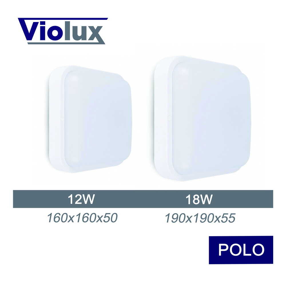 Світильник LED Violux ДББ POLO 12W 5000K IP54 ( 240071 )