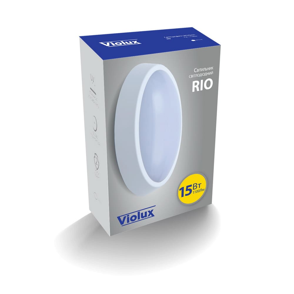 Світильник LED Violux ДББ RIO 15W 5000K IP64 ( 243331 )