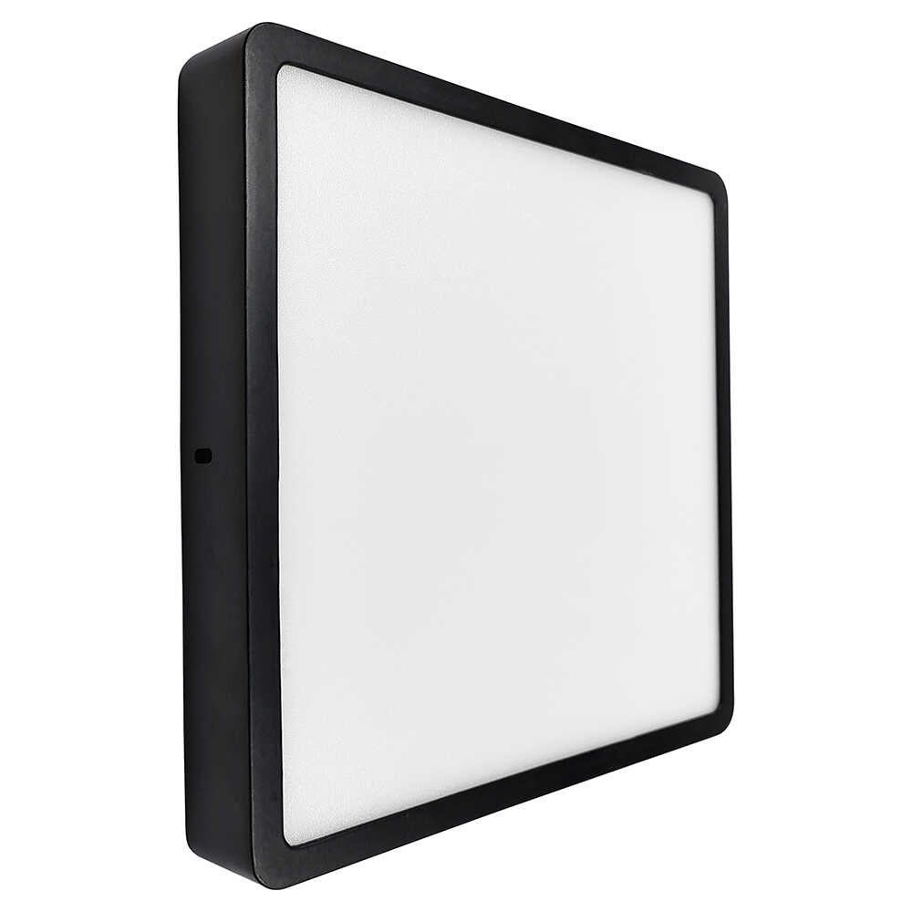 Світильник LED Violux ДББ RODOS квадрат 24W 5000K IP20 чорний ( 330151 )