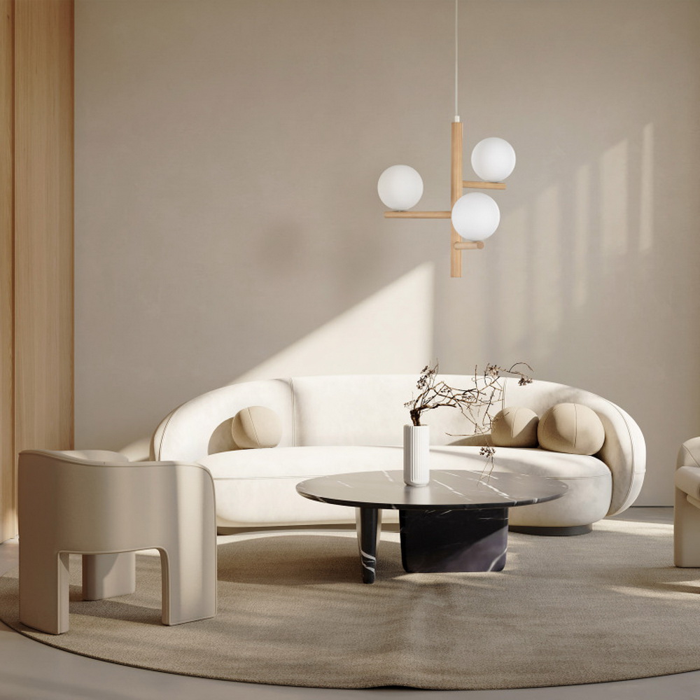 Світильник підвісний TK-lighting ESTERA WOOD G9 3х6Вт IP20 чорний ( 6799 )
