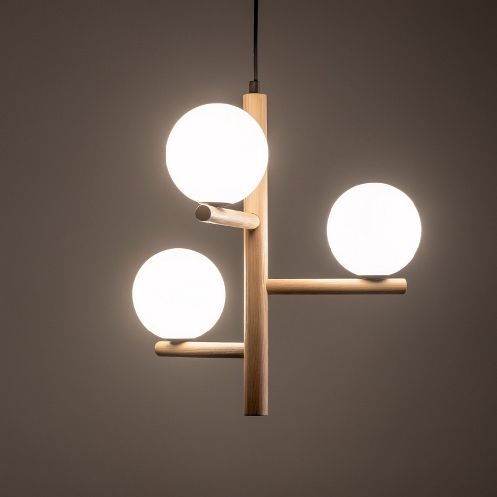 Світильник підвісний TK-lighting ESTERA WOOD G9 3х6Вт IP20 чорний ( 6799 )