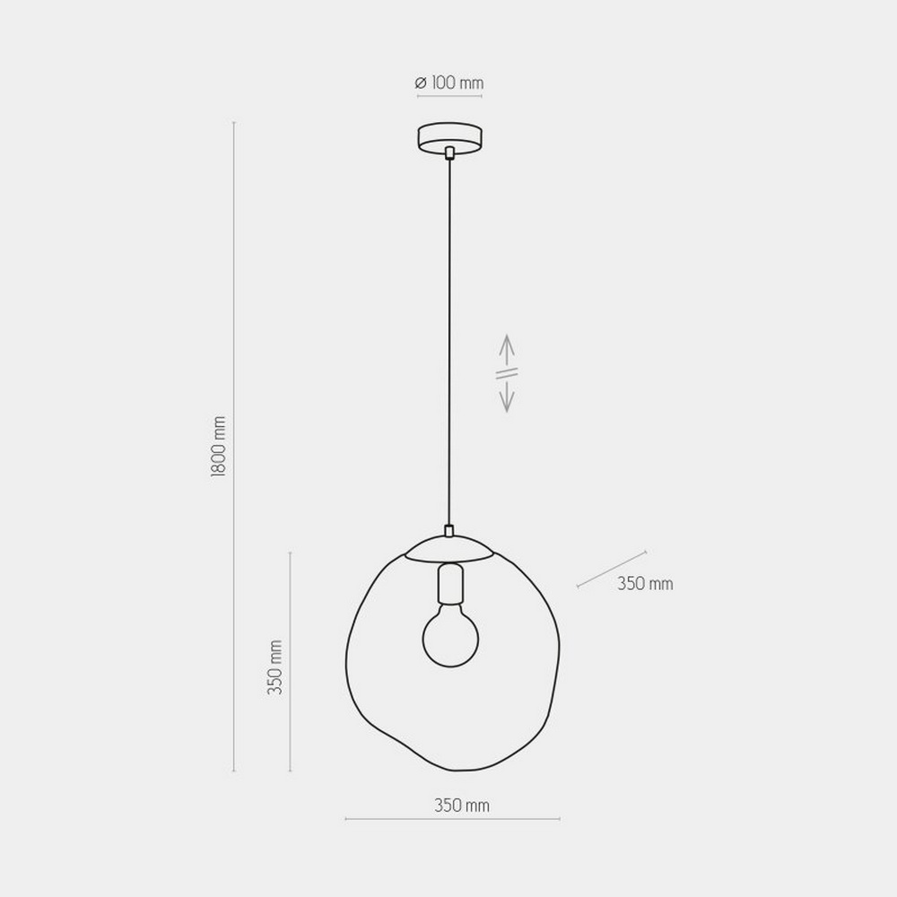 Світильник підвісний TK-lighting SOL E27 60Вт IP20 чорний ( 4264 )