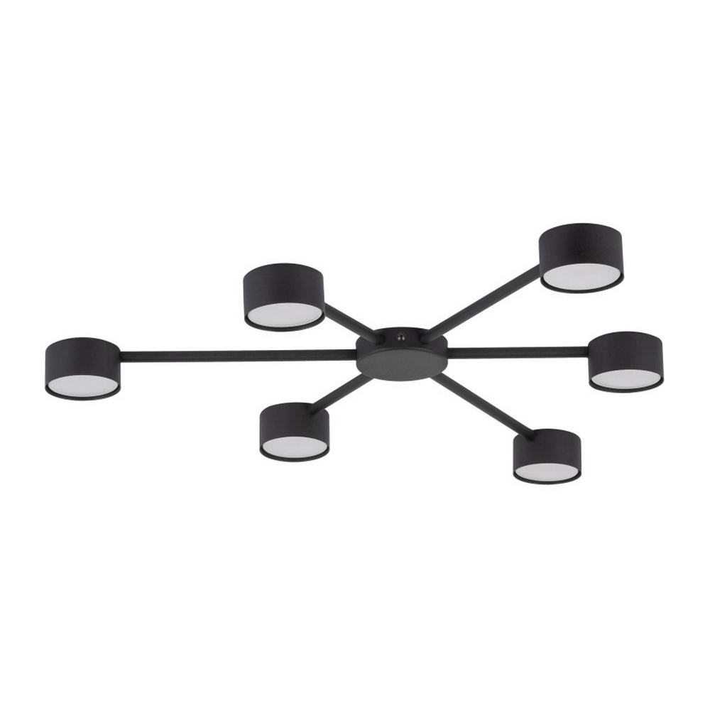 Світильник стельовий TK-lighting AVIA G53 6х10Вт IP20 чорний ( 4692 )