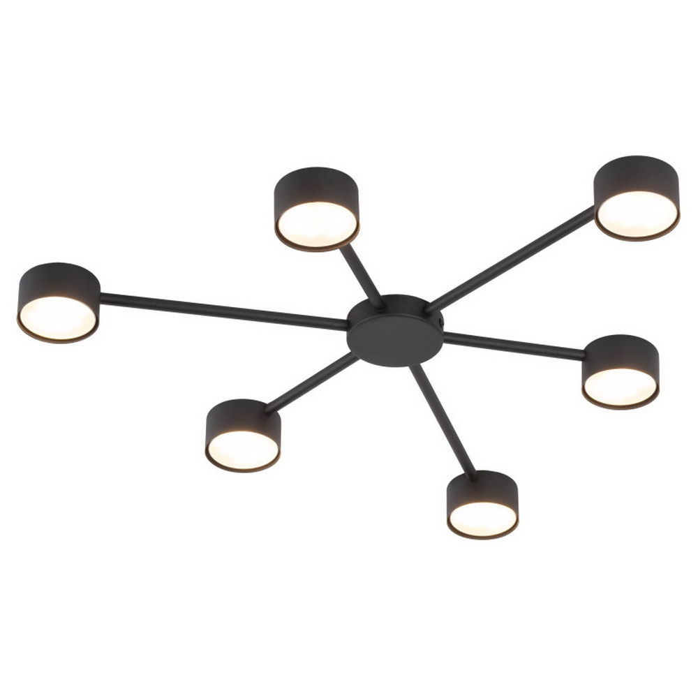 Світильник стельовий TK-lighting AVIA G53 6х10Вт IP20 чорний ( 4692 )