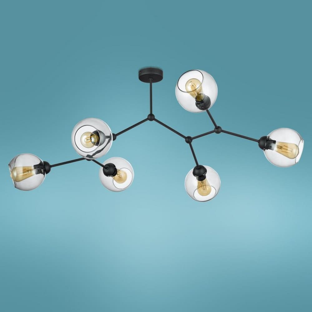 Світильник підвісний TK-lighting FAIRY 6 E27 6х60Вт IP20 чорний ( 2731 )