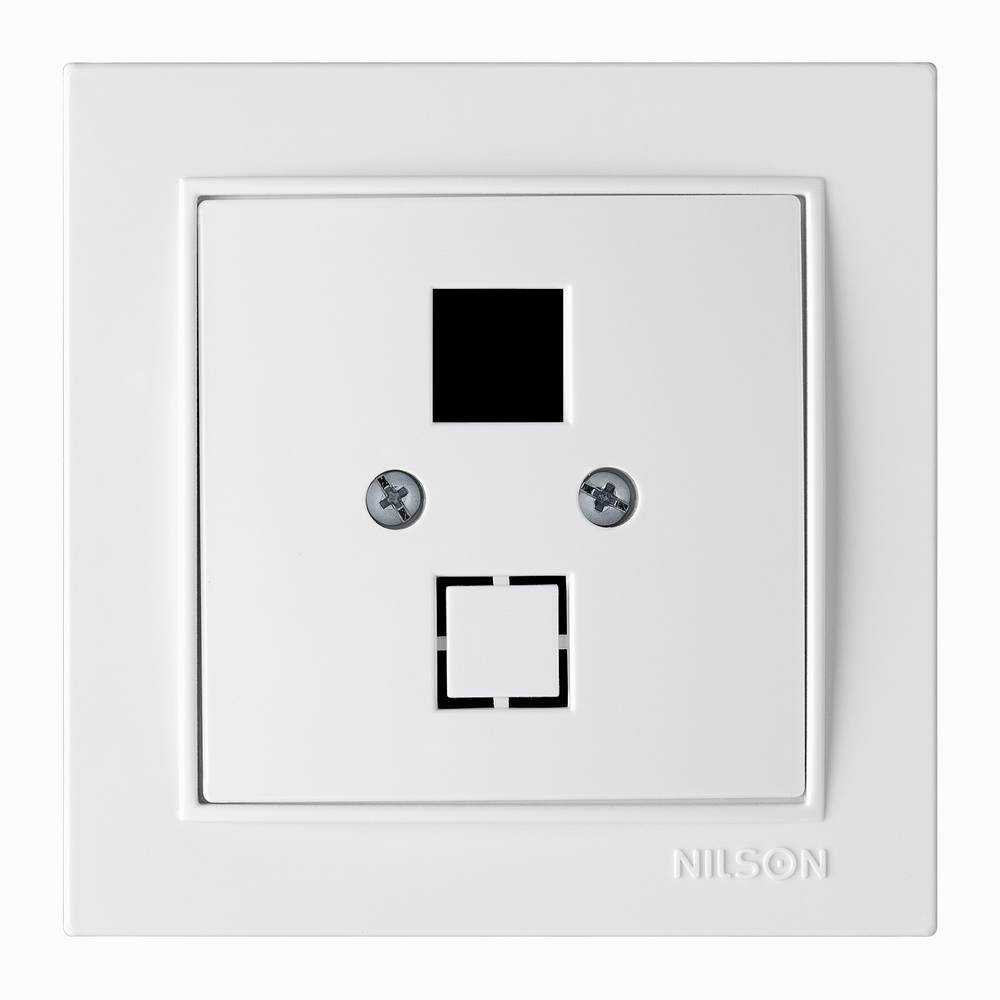Розетка Nilson Thor біла комп'ютерна без модуля ( 27111042 )