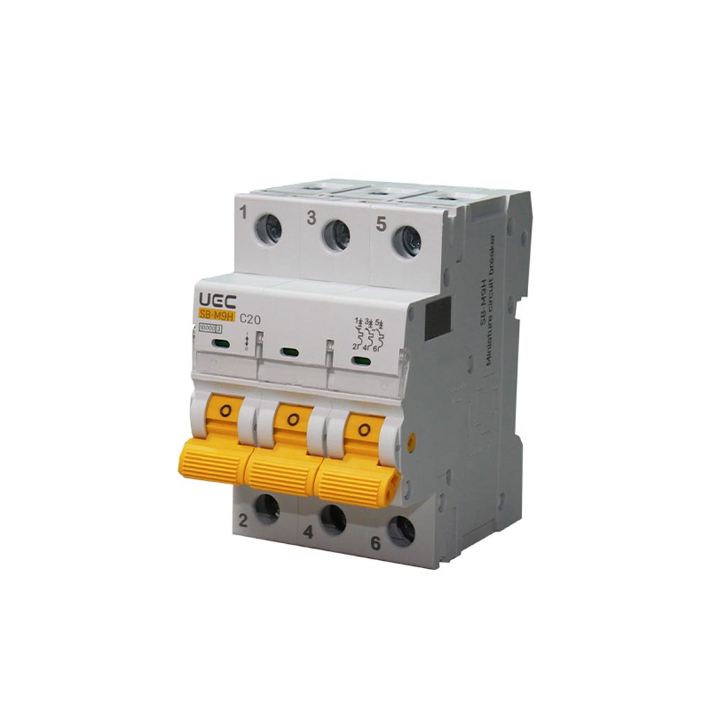 Автоматический выключатель UEC SB-M9H 3P 20A C 10кA ( MCB100-3-020-C ) Автоматический выключатель UEC SB-M9H 3P 20A C 10кA ( MCB100-3-020-C )