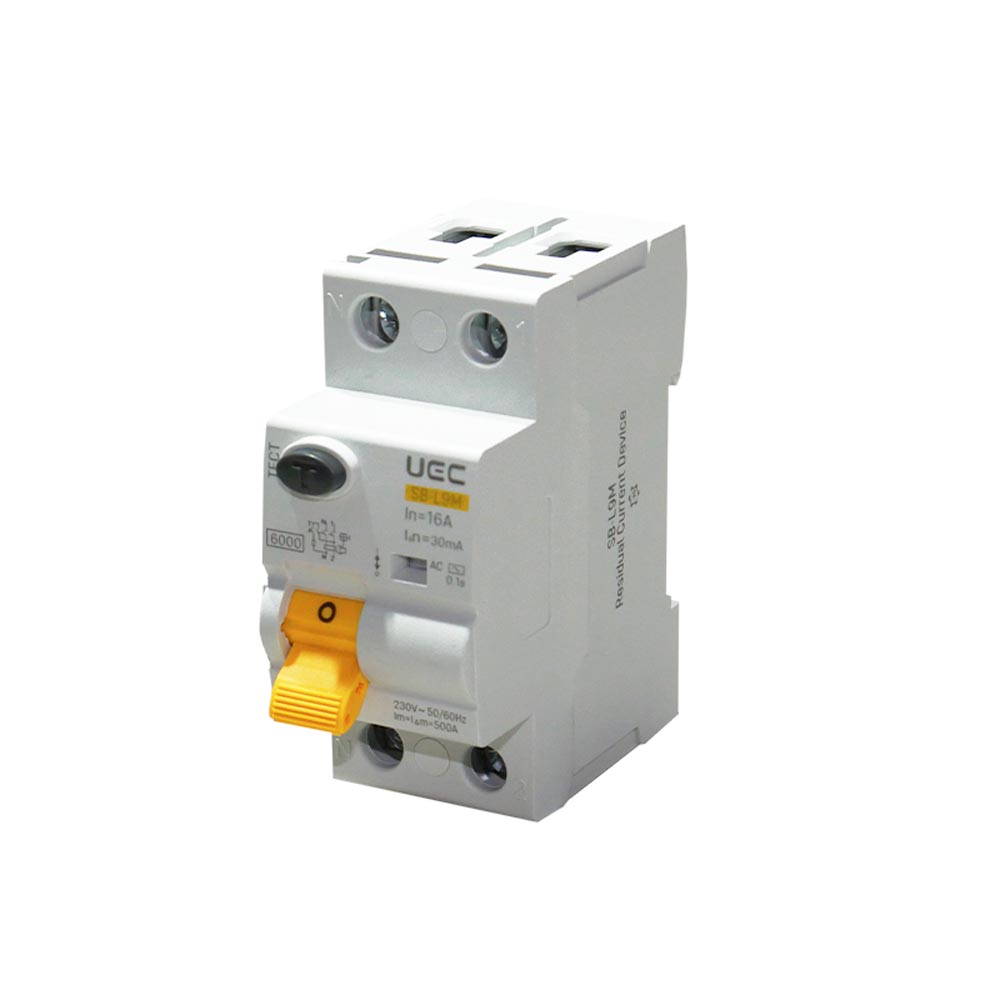 Устройство защитного отключения SB-L9M 2P 16A 30mA Тип AC 6kA UEC ( RCCB61-2-016-030-AC ) Устройство защитного отключения SB-L9M 2P 16A 30mA Тип AC 6kA UEC ( RCCB61-2-016-030-AC )