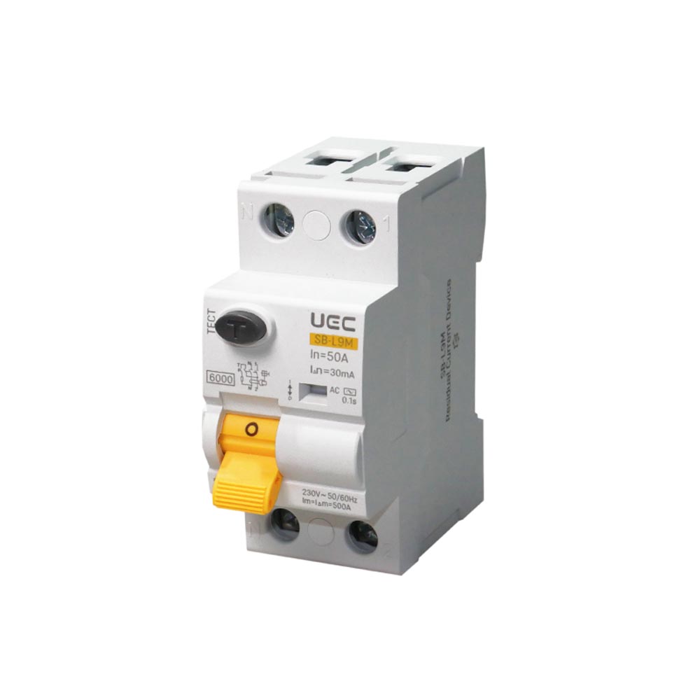 Устройство защитного отключения SB-L9M 2P 50A 30mA Тип AC 6kA UEC ( RCCB61-2-050-030-AC ) Устройство защитного отключения SB-L9M 2P 50A 30mA Тип AC 6kA UEC ( RCCB61-2-050-030-AC )